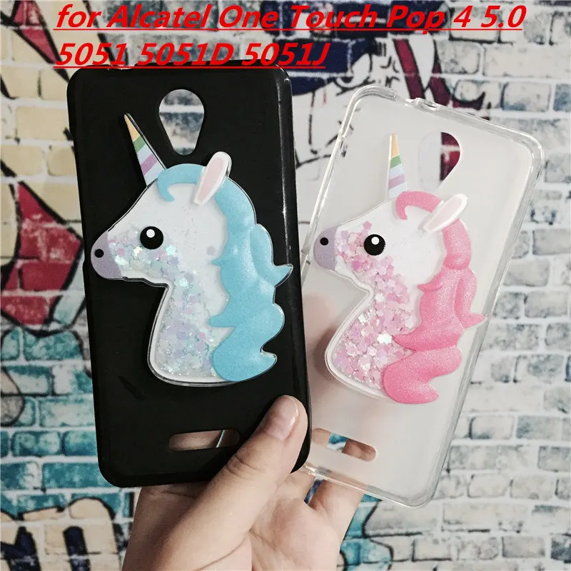 3D Unicorn Quicksand Liquid Soft Silicone Case for Alcatel One Touch Pop 4 5.0 5051 5051D 5051J Phone Cover Funda
3D Unicorn Quicksand Liquid Soft Silicone Case for Alcatel One Touch Pop 4 5.0 5051 5051D 5051J Phone Cover Funda