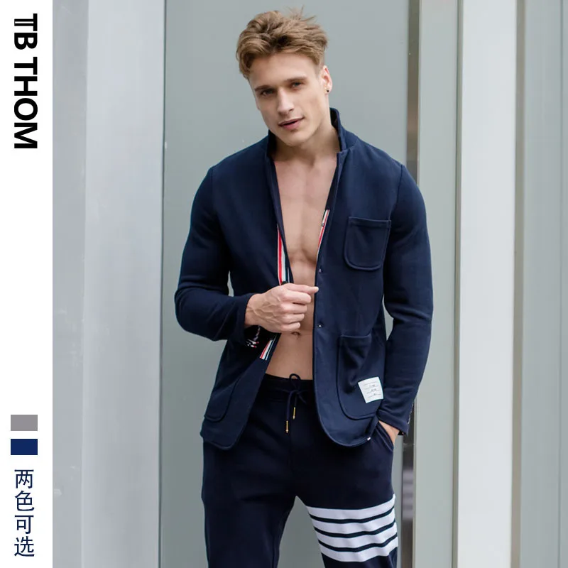 2019 new arrivals TB THOM men's slim fit full sleeve blazers preppy style casual suits men autumn cotton jacket male gray blue
2019 new arrivals TB THOM men's slim fit full sleeve blazers preppy style casual suits men autumn cotton jacket male gray blue