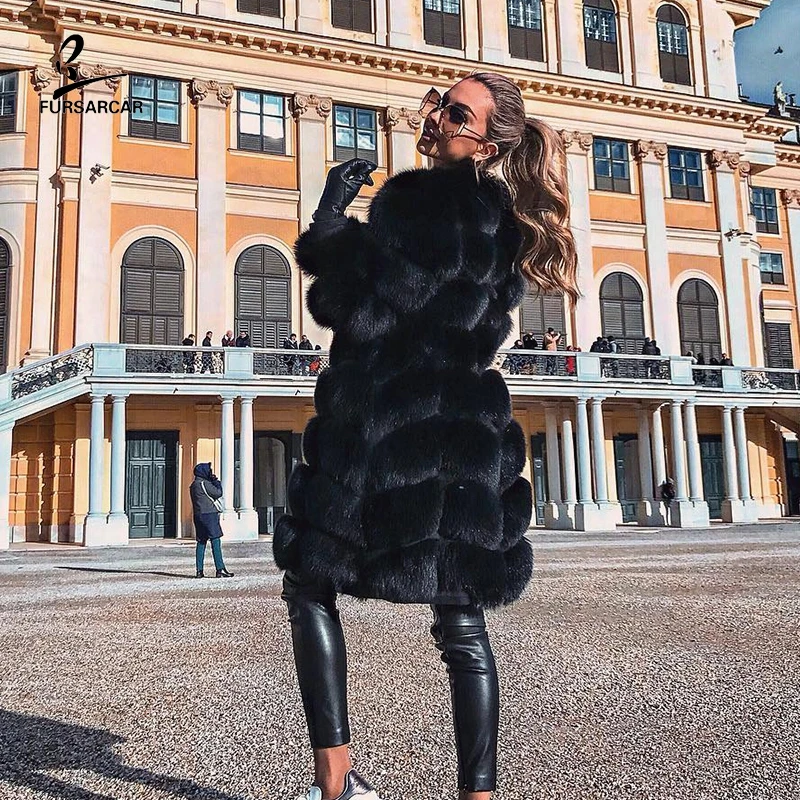 FURSARCAR Women's Real Fox Fur Winter Coat Fashion Luxury Genuine Natural Fur Outerwear For Female Warm Long Jacket 2020 Fur
FURSARCAR Women's Real Fox Fur Winter Coat Fashion Luxury Genuine Natural Fur Outerwear For Female Warm Long Jacket 2020 Fur