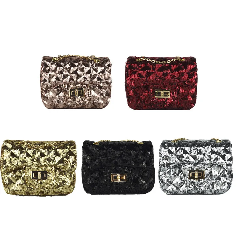 Kid Girls Sequin Quilted PU Fashion Handbag Cute Baby Children Brand Princess Party Crossbody Bag With Gold Chain Purse Wallet
Kid Girls Sequin Quilted PU Fashion Handbag Cute Baby Children Brand Princess Party Crossbody Bag With Gold Chain Purse Wallet