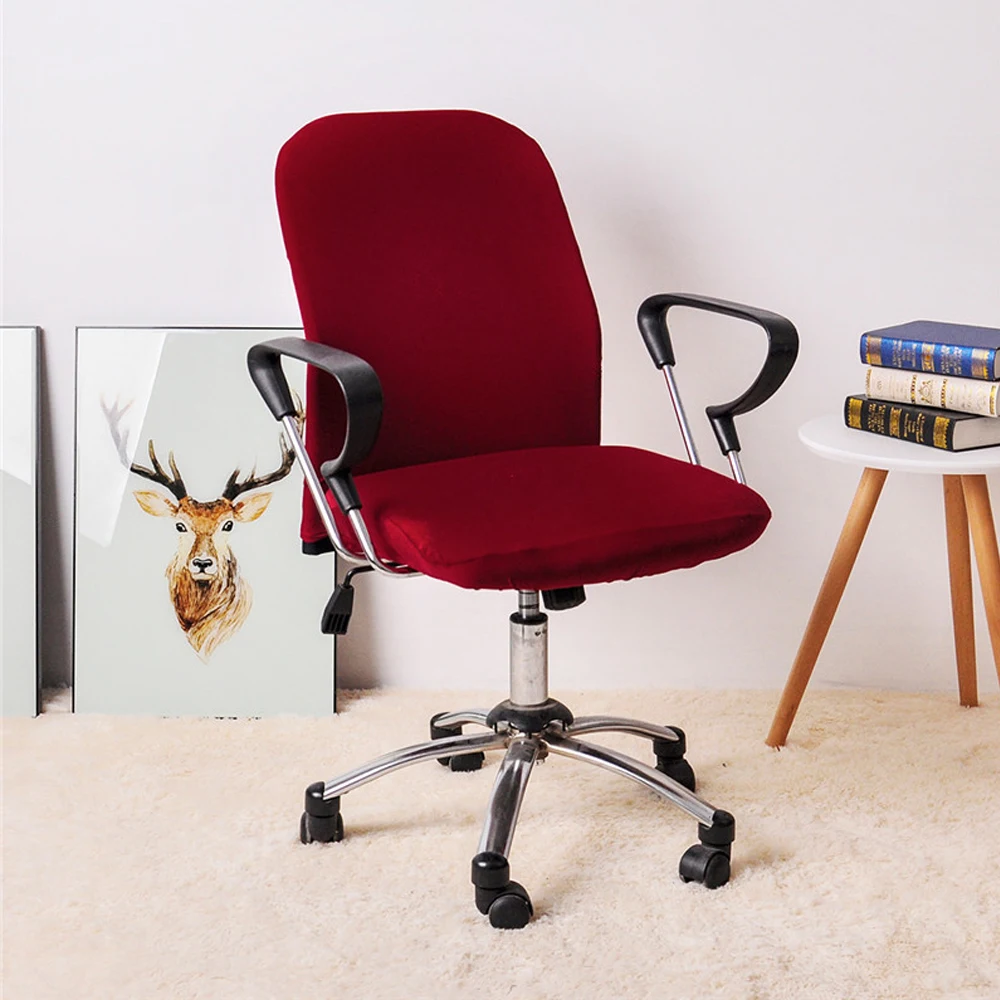 Garden Furniture Solid Chair Covers Spandex Office Dining Chair Cover Seat Case Slipcover Computer Chair Covers housse de chaise
Garden Furniture Solid Chair Covers Spandex Office Dining Chair Cover Seat Case Slipcover Computer Chair Covers housse de chaise