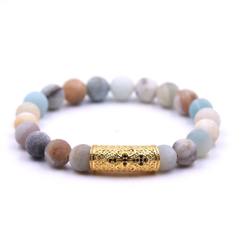 Natural stone bracelet micro-inlaid curved pipe zircon bracelet frosted stone bracelets lovers jewelry factory supply
Natural stone bracelet micro-inlaid curved pipe zircon bracelet frosted stone bracelets lovers jewelry factory supply
