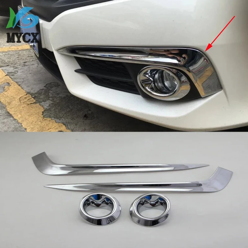 For Honda Civic 2016 2017 2018 ABS Front Fog Lamp Light Eyebrow Eyelid + Ring Cover Trim 4Pcs / High Quality
For Honda Civic 2016 2017 2018 ABS Front Fog Lamp Light Eyebrow Eyelid + Ring Cover Trim 4Pcs / High Quality