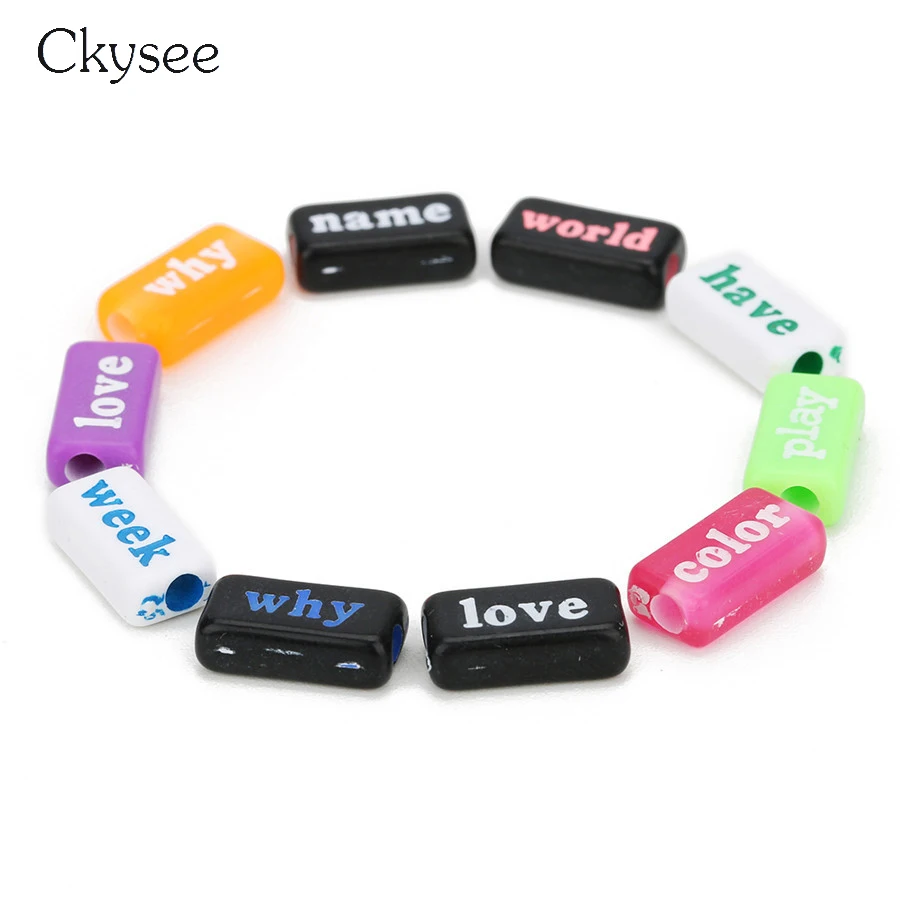 Ckysee 100Pcs Mixed Color Rectangle Shape Acrylic Letter Beads Word Charm Bracelet Necklace For Diy Jewelry Making Materials
Ckysee 100Pcs Mixed Color Rectangle Shape Acrylic Letter Beads Word Charm Bracelet Necklace For Diy Jewelry Making Materials