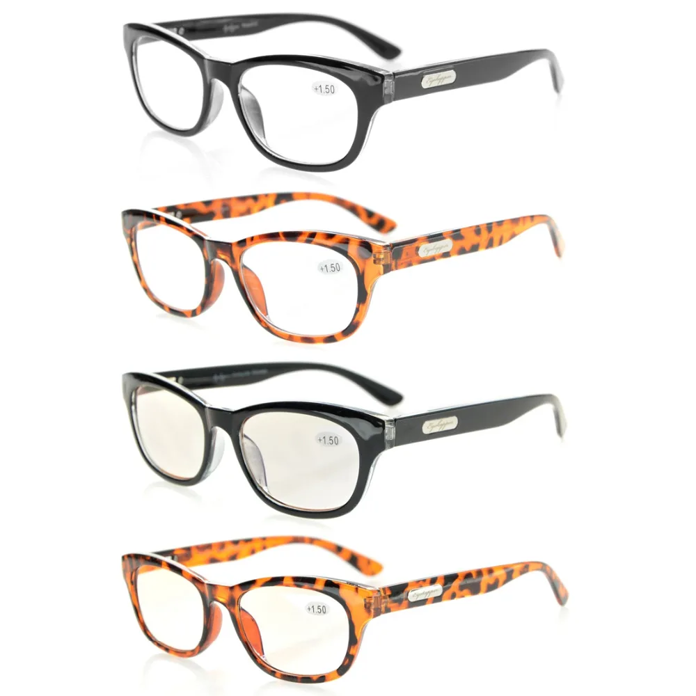 R120 Mix Eyekepper 4-Pack Quality Spring Hinges Reading Glasses Stylish Look-Crystal Clear Vision Included 2 Computer Glasses
R120 Mix Eyekepper 4-Pack Quality Spring Hinges Reading Glasses Stylish Look-Crystal Clear Vision Included 2 Computer Glasses