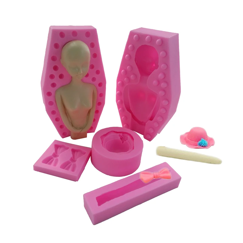Doll Model Fondant Liquid Silicone Epoxy Mold Cake Decorating Supply Handmade Soap Clay Mould Baking Polymer Clay Tools
Doll Model Fondant Liquid Silicone Epoxy Mold Cake Decorating Supply Handmade Soap Clay Mould Baking Polymer Clay Tools