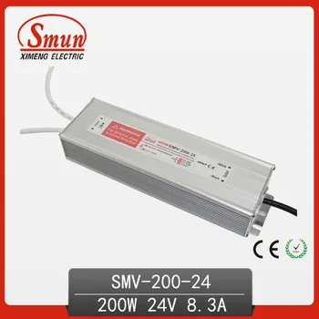 

200W 24V 8A IP67 Switching Power Supply Waterproof LED Driver Hot Sale with CE ROHS SMV-200-24