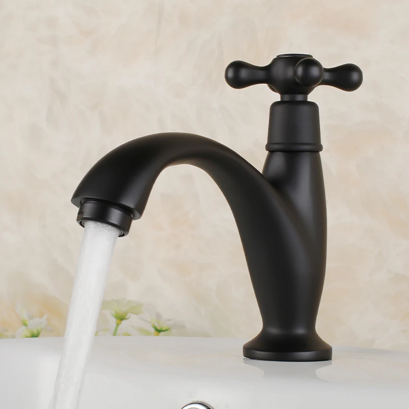 Fashion baking finish Matte Black Solid brass high quality Bathroom Basin Faucet Vessel Sink single cold Tap Single Handle
Fashion baking finish Matte Black Solid brass high quality Bathroom Basin Faucet Vessel Sink single cold Tap Single Handle