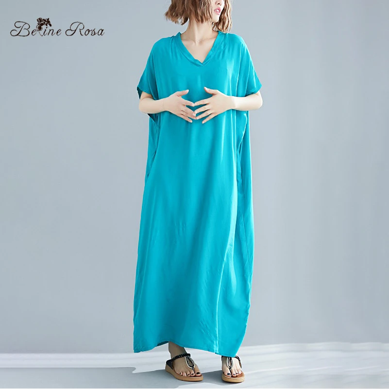 BelineRosa Simple Muslim Style Maxi Long Dresses Simple Pure Color Summer V Neck Cotton Linen Dress Elegant DBFS0024
BelineRosa Simple Muslim Style Maxi Long Dresses Simple Pure Color Summer V Neck Cotton Linen Dress Elegant DBFS0024