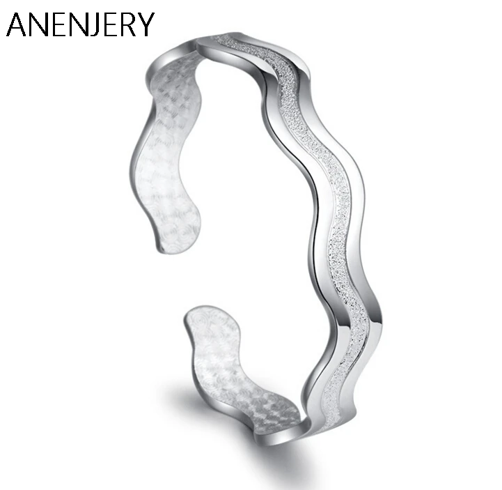 Vintage Fashion 925 Sterling Silver Cuff Bracelets & Bangles Matte Water Ripples Bohemian Bracelets For Women pulseiras S-B02
Vintage Fashion 925 Sterling Silver Cuff Bracelets & Bangles Matte Water Ripples Bohemian Bracelets For Women pulseiras S-B02