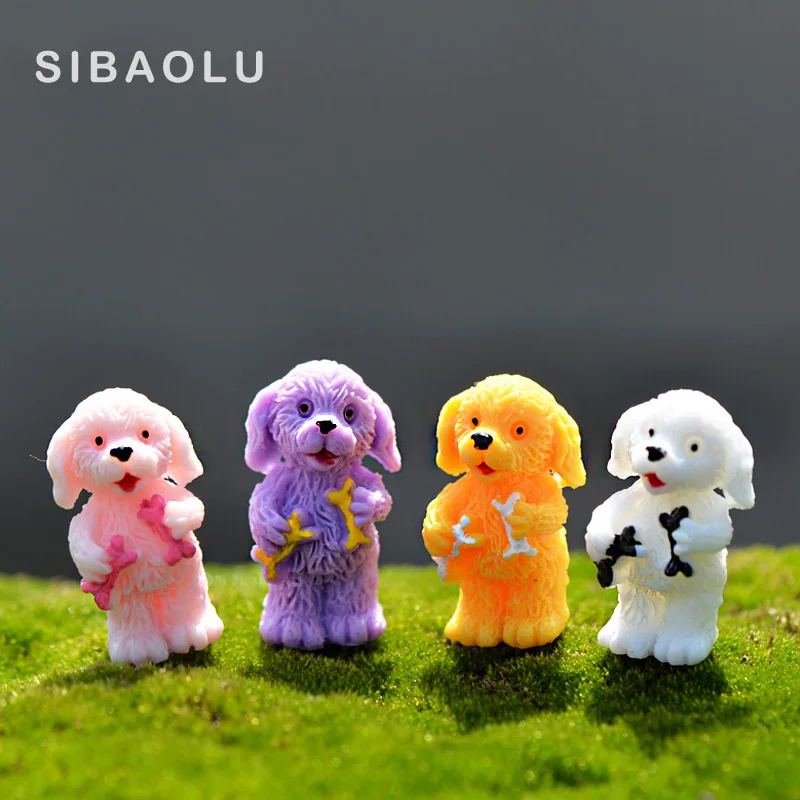 4pc/lot Curly Hair Dog Miniature Figurine stand walk sit DIY Accessories Doll House Decoration Simulation animal models toy
4pc/lot Curly Hair Dog Miniature Figurine stand walk sit DIY Accessories Doll House Decoration Simulation animal models toy