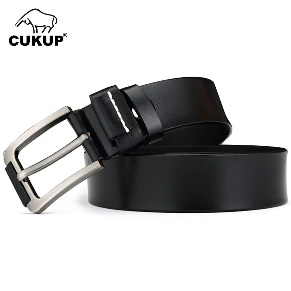 CUKUP Quality Solid Genuine Leather Belts for Men Simple Pin Buckle Male Leisure Casual Styles Jeans Belts 40mm Width NCK143
CUKUP Quality Solid Genuine Leather Belts for Men Simple Pin Buckle Male Leisure Casual Styles Jeans Belts 40mm Width NCK143