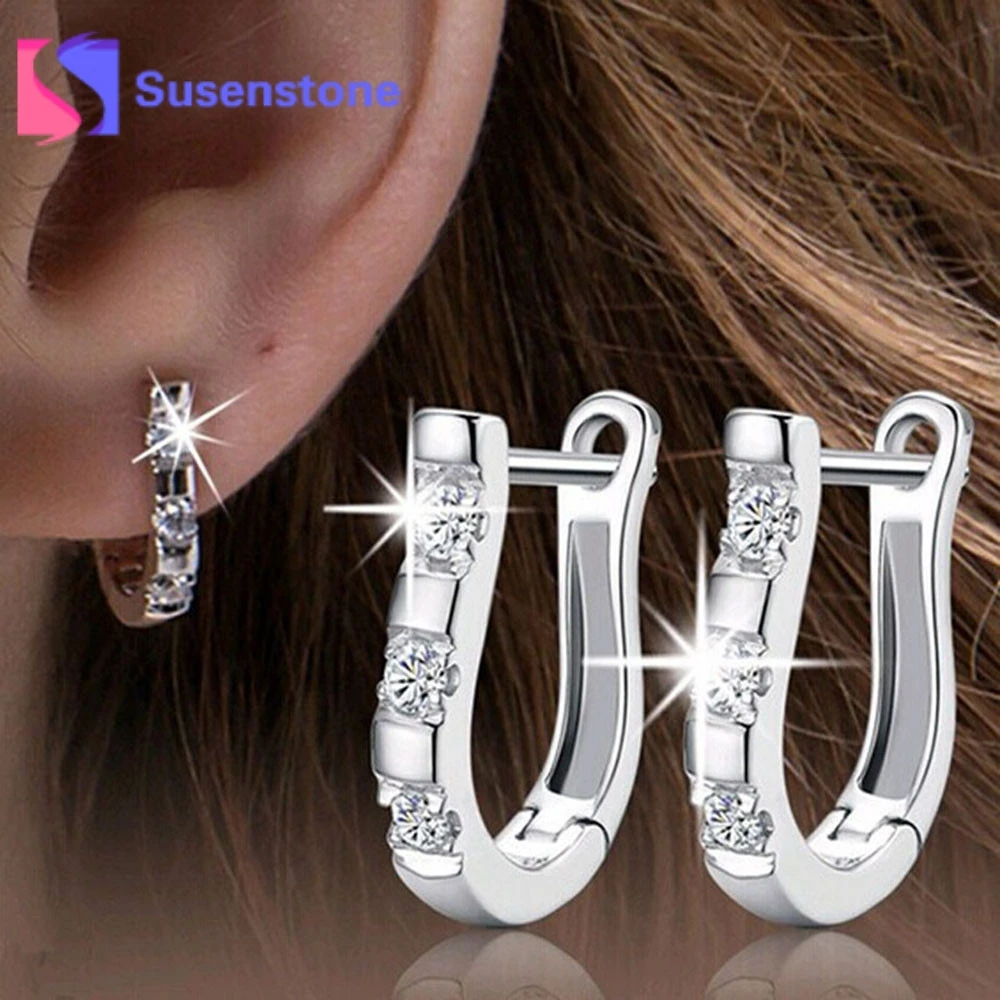 2019 New Fashion Ladies Girls Silver Color Earrings U Shaped Stud Earrings for Women White Zircon Earrings Jewelry Drop Shipping
2019 New Fashion Ladies Girls Silver Color Earrings U Shaped Stud Earrings for Women White Zircon Earrings Jewelry Drop Shipping