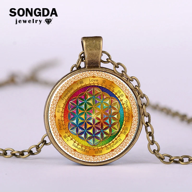 SONGDA Flower of Life Amulet Chain Necklace Sacred Geometry Mandala Flower Women Magic Hexagram Choker Retro Yoga India Jewelry
SONGDA Flower of Life Amulet Chain Necklace Sacred Geometry Mandala Flower Women Magic Hexagram Choker Retro Yoga India Jewelry