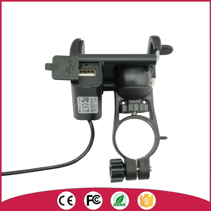 Motorcycle Phone Mount Holder with USB Charger Port Universal 12V-24V for 3.5-6inch cell phone
Motorcycle Phone Mount Holder with USB Charger Port Universal 12V-24V for 3.5-6inch cell phone