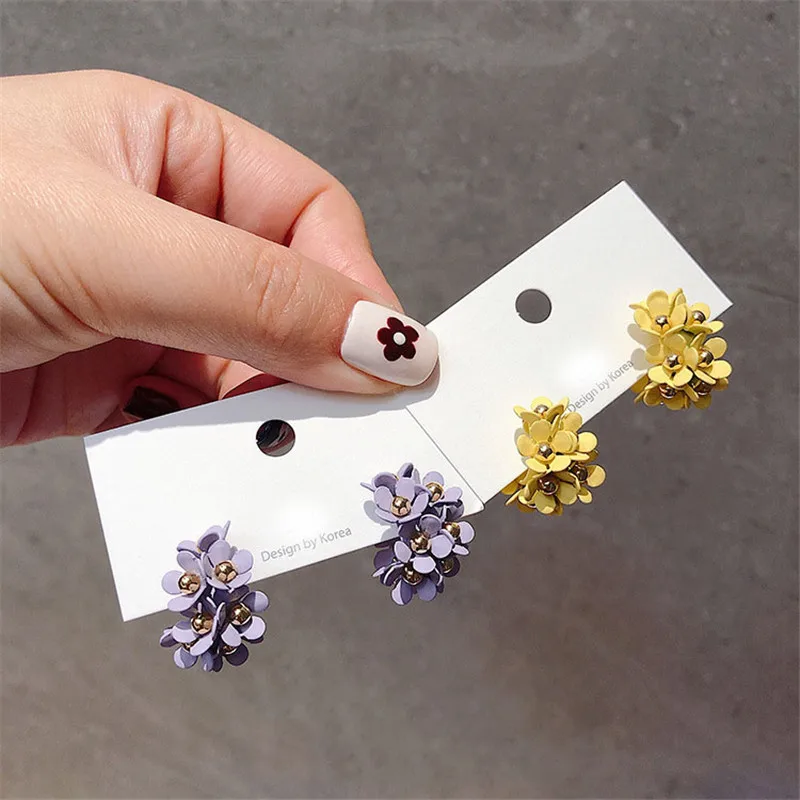 MENGJIQIAO 2019 New Korean Sweet Colorful Metal Flower Hoop Earrings For Women Cute Boucle D'oreille Party Oorbellen Jewelry
MENGJIQIAO 2019 New Korean Sweet Colorful Metal Flower Hoop Earrings For Women Cute Boucle D'oreille Party Oorbellen Jewelry