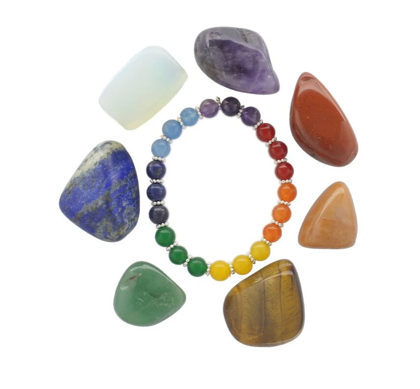 Chakra Healing Stone Set of 7 Piece Assorted Polished Gem stones with Stone Bracelet Healing Stone
Chakra Healing Stone Set of 7 Piece Assorted Polished Gem stones with Stone Bracelet Healing Stone