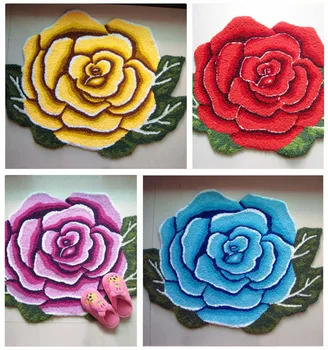 Rose Flower Shaped Rugs Floral Doormat Entrance Floor Mat Non-Slip Carpets for Living Room tapis alfombras 75*55cm Free Shipping
Rose Flower Shaped Rugs Floral Doormat Entrance Floor Mat Non-Slip Carpets for Living Room tapis alfombras 75*55cm Free Shipping
