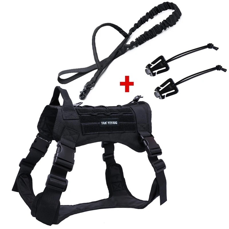 Tactical Service Dog Vest Molle Water-resistan Military Patrol Adjustable Dog Harness With Belt With MOLLE Cord Buckle Clip
Tactical Service Dog Vest Molle Water-resistan Military Patrol Adjustable Dog Harness With Belt With MOLLE Cord Buckle Clip