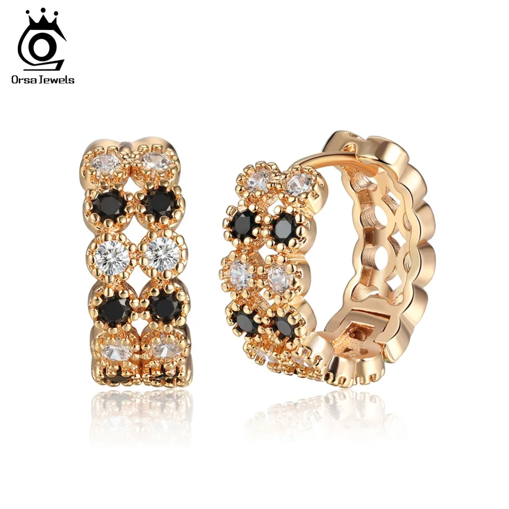 ORSA JEWELS Women Hoop Earrings Unique Design Prong Setting AAA Cubic Zircon Silver&Gold-color Luxury Earring Jewelry OME42
ORSA JEWELS Women Hoop Earrings Unique Design Prong Setting AAA Cubic Zircon Silver&Gold-color Luxury Earring Jewelry OME42