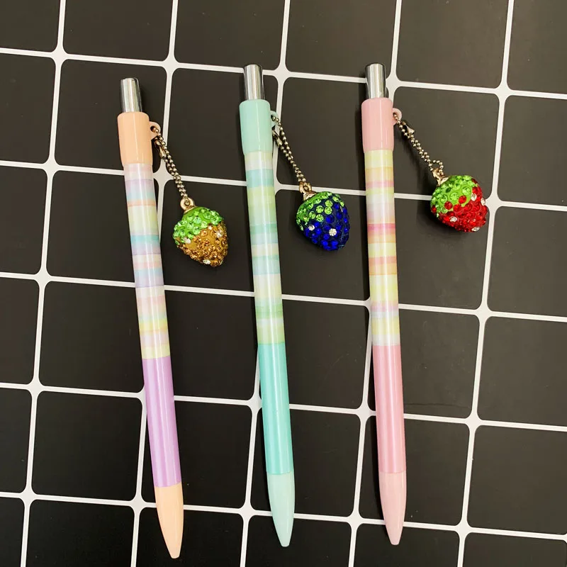 Cute Candy Color Strawberry Pendant Press Automatic Mechanical Pencil School Supply Student Stationery 0.5mm
Cute Candy Color Strawberry Pendant Press Automatic Mechanical Pencil School Supply Student Stationery 0.5mm