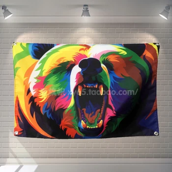 "Bear" Pop Art Poster Banners Bedroom Modeling Studio Wall Decoration Hanging curtains Waterproof Cloth Polyester Fabric Flags
"Bear" Pop Art Poster Banners Bedroom Modeling Studio Wall Decoration Hanging curtains Waterproof Cloth Polyester Fabric Flags