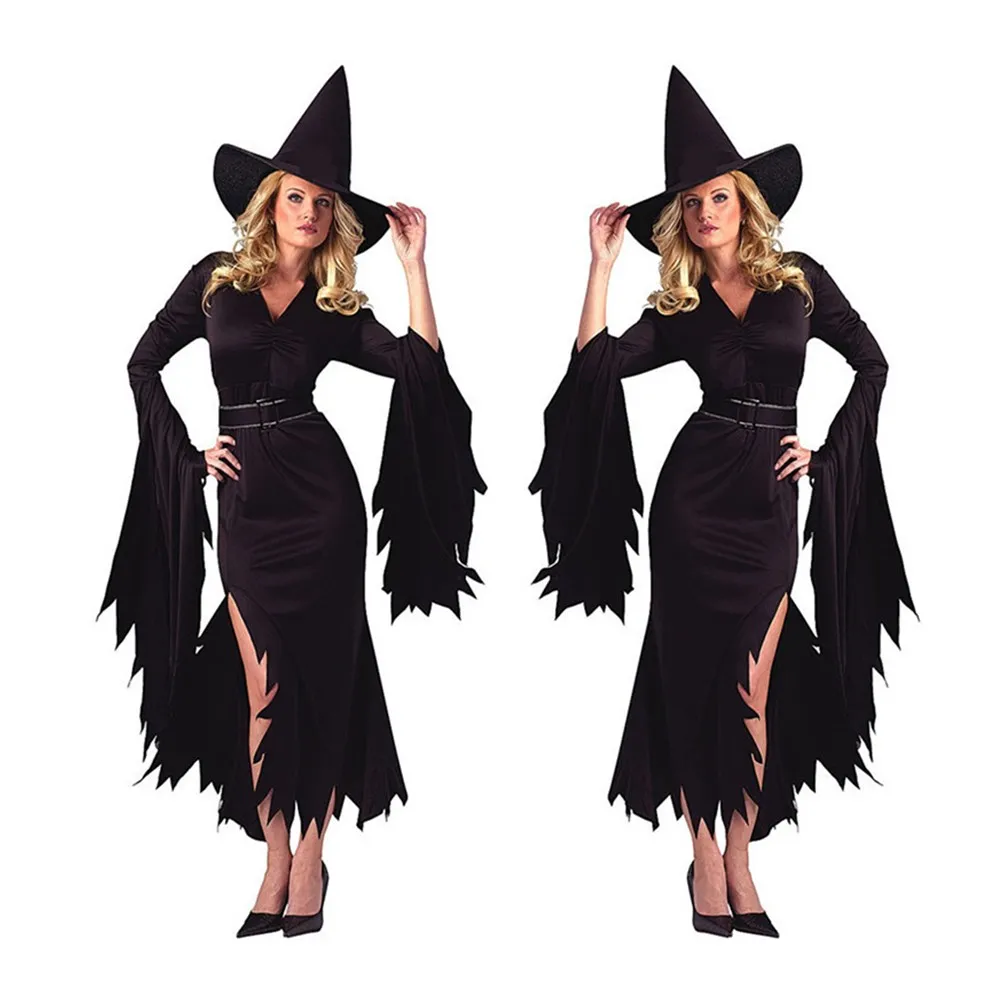 Women Vampire Costume Girl Witch Dress Adult Gothic Dark Queen Cosplay Fancy Dress for Carnival Halloween Costume
Women Vampire Costume Girl Witch Dress Adult Gothic Dark Queen Cosplay Fancy Dress for Carnival Halloween Costume