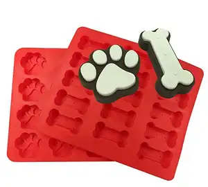 Cookie-Cutter Biscuit Cake-Pan Baking-Mold Food-Grade Silicone Cooler Trays Rocket Puppy-Paw-Bone Cookie-Cutter Biscuit Cake-Pan Baking-Mold Food-Grade Silicone Cooler Trays Rocket Puppy-Paw-Bone