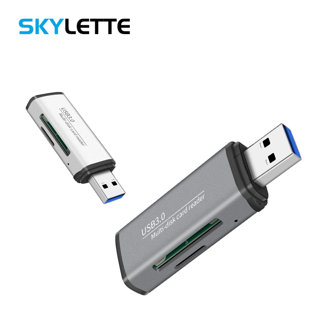 Aluminum Alloy USB 3.0 Card Reader SD TF Card Data Interaction 5Gbps Memory Card Simultaneously Reading Adapter for Computer
Aluminum Alloy USB 3.0 Card Reader SD TF Card Data Interaction 5Gbps Memory Card Simultaneously Reading Adapter for Computer