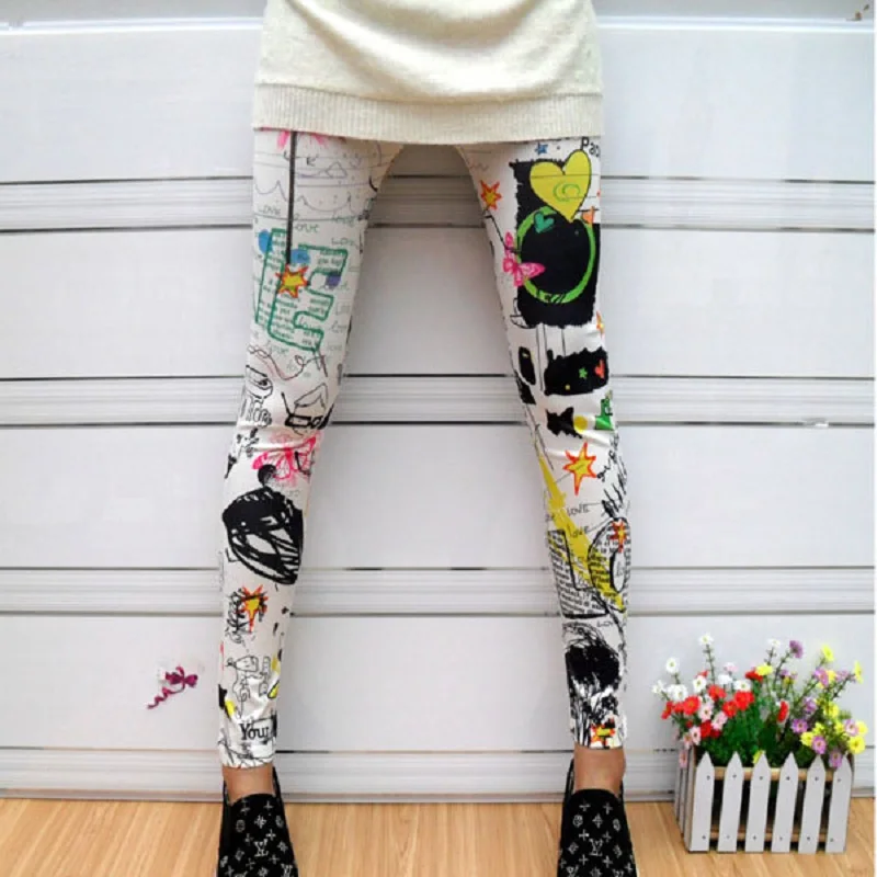 Women Leggings Cartoon Printed Leggins High Stretch Girls Legging Punk Rock Legging Fashion Pants Evening Clubwear 2019
Women Leggings Cartoon Printed Leggins High Stretch Girls Legging Punk Rock Legging Fashion Pants Evening Clubwear 2019
