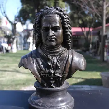 Musician Bach bronze sculpture portrait Bust Statue Figure decoration craft gift art jewelry Home Furnishing
Musician Bach bronze sculpture portrait Bust Statue Figure decoration craft gift art jewelry Home Furnishing