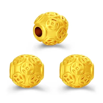 2pcs 3D gold jewelry Vietnam sand money beads vacuum plating transfer beads DIY loose beads bracelet accessories
2pcs 3D gold jewelry Vietnam sand money beads vacuum plating transfer beads DIY loose beads bracelet accessories