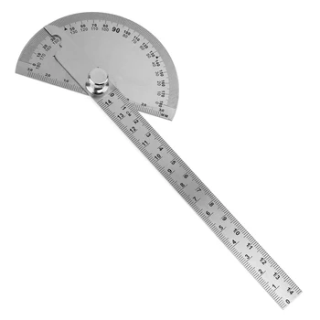0-180 Degree 90 x 150mm Adjustable Angle Ruler with 145mm Round Head Rotary Protractor and Adjustable Nut,Measurement Tool
0-180 Degree 90 x 150mm Adjustable Angle Ruler with 145mm Round Head Rotary Protractor and Adjustable Nut,Measurement Tool