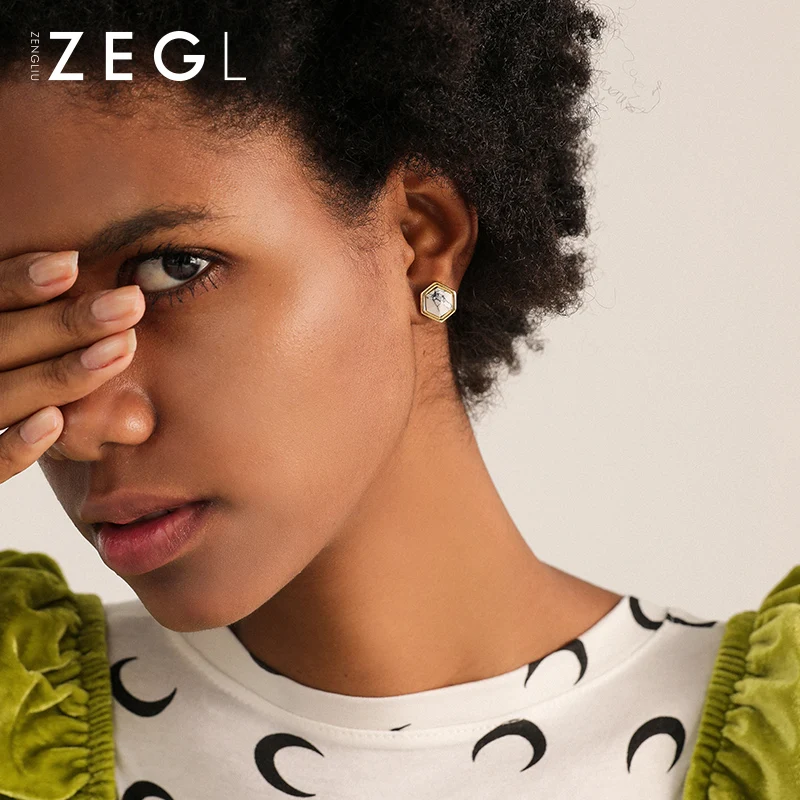 ZEGL sleep without picking earrings for women temperament personality simple marble geometric ear jewelry
ZEGL sleep without picking earrings for women temperament personality simple marble geometric ear jewelry