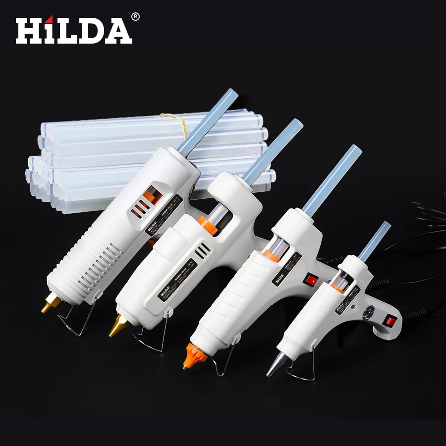 HILDA 60W Hot Melt Glue Gun Industrial Electric Silicone Guns Thermo Gluegun Repair Heat Tools For Metal/Wood Working DIY
HILDA 60W Hot Melt Glue Gun Industrial Electric Silicone Guns Thermo Gluegun Repair Heat Tools For Metal/Wood Working DIY