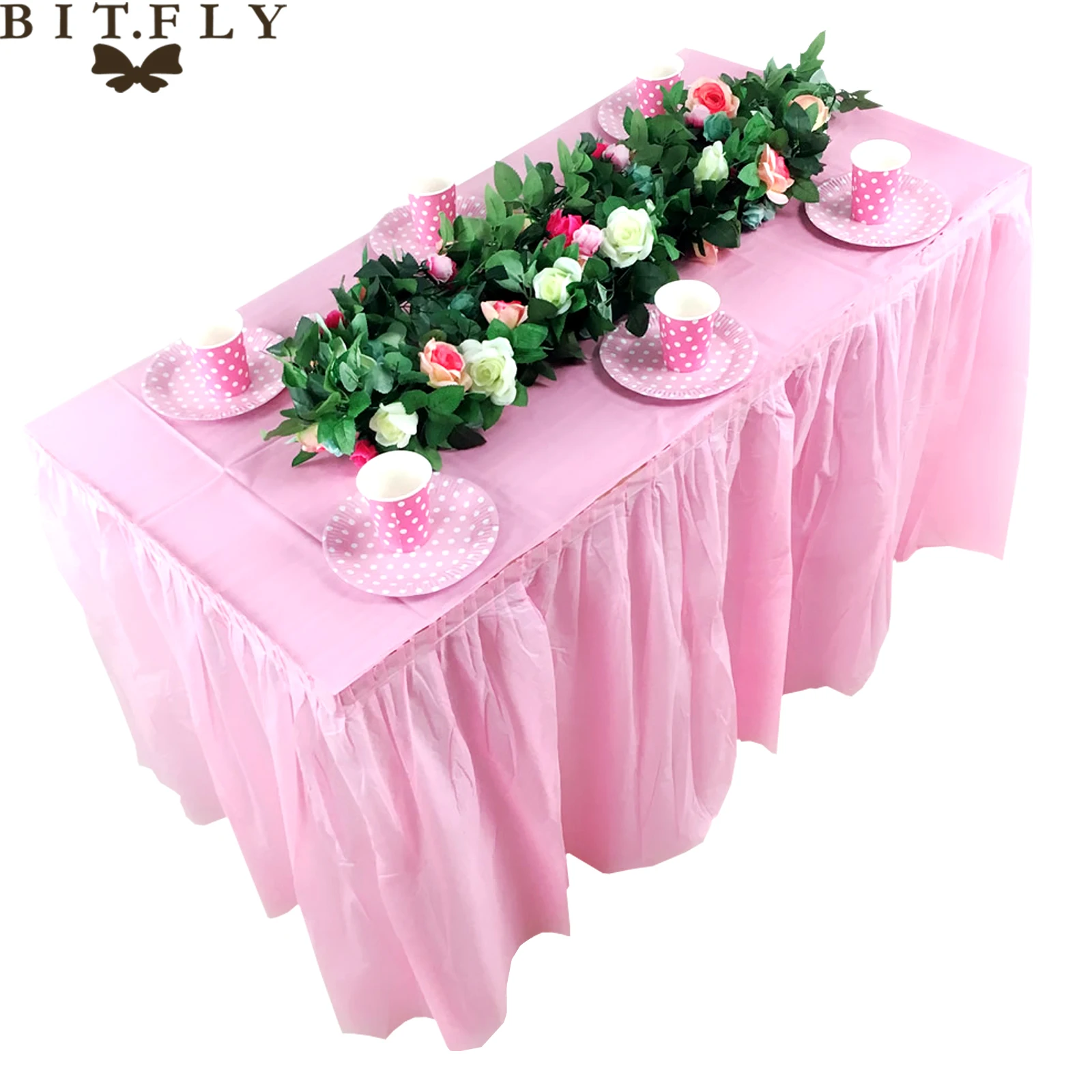 Plastic Rectangle Solid Color Table Skirt Cover Table Cloth For Birthday Baby Shower Wedding Party Table Skirting Decoration
Plastic Rectangle Solid Color Table Skirt Cover Table Cloth For Birthday Baby Shower Wedding Party Table Skirting Decoration