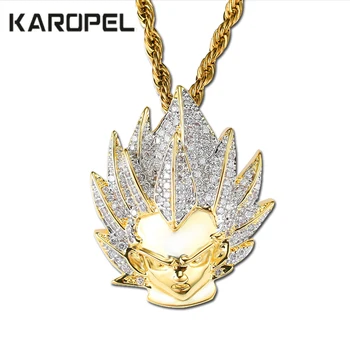Iced Out Chain Micro Pave CZ Cartoon Anime Character Dragon Ball Character Super Pendant Necklace for Men Gifts Hip Hop Jewelry
Iced Out Chain Micro Pave CZ Cartoon Anime Character Dragon Ball Character Super Pendant Necklace for Men Gifts Hip Hop Jewelry