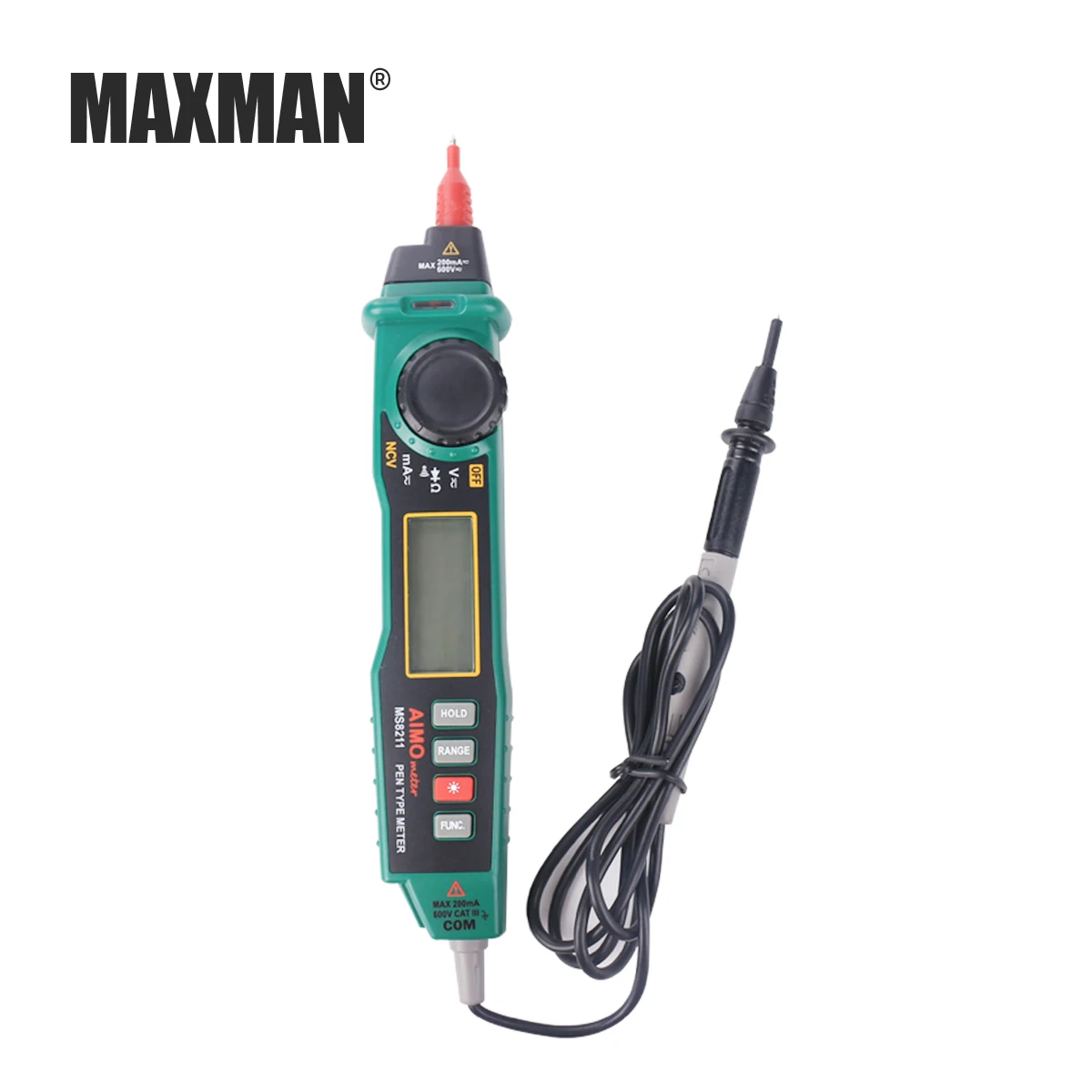 Aimometer High End 2000 Counts Autorange Handheld Digital Pen Type Multimeter with Probe ACV/DCV Electric Tester NCV Detector
Aimometer High End 2000 Counts Autorange Handheld Digital Pen Type Multimeter with Probe ACV/DCV Electric Tester NCV Detector