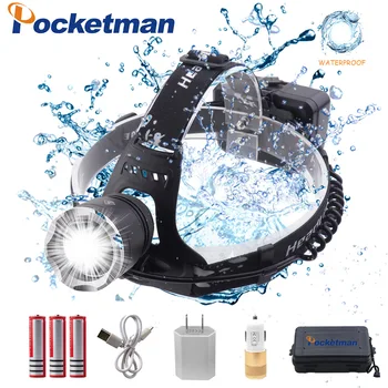 LED headlamp fishing headlight 7000lumen XHP70 3 modes Zoomable lamp Waterproof Head Torch flashlight Headlamp use 18650
LED headlamp fishing headlight 7000lumen XHP70 3 modes Zoomable lamp Waterproof Head Torch flashlight Headlamp use 18650