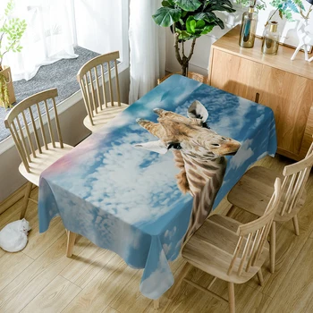 3d Cartoon Giraffe Animal Pattern 3D Tablecloth Polyester Fabric Waterproof Rectangular Table Cover Cloth Wedding Decoration
3d Cartoon Giraffe Animal Pattern 3D Tablecloth Polyester Fabric Waterproof Rectangular Table Cover Cloth Wedding Decoration