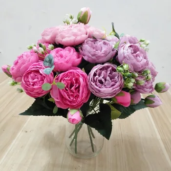 5 Big Heads/Bouquet Peonies Artificial Flowers Silk Peonies Bouquet 4 Bud Flowers Wedding Home Decoration Fake Peony Rose Flower
5 Big Heads/Bouquet Peonies Artificial Flowers Silk Peonies Bouquet 4 Bud Flowers Wedding Home Decoration Fake Peony Rose Flower