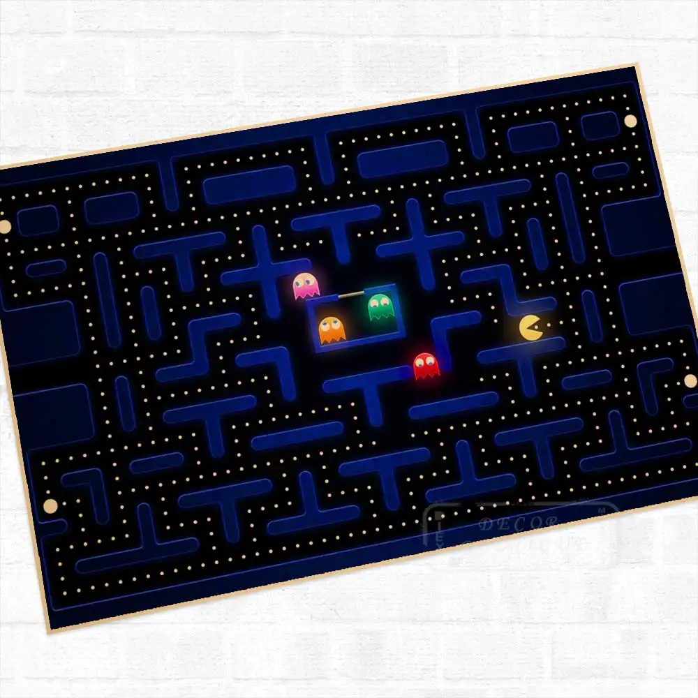 Pacman Game Scenery Vintage Video Games Propaganda Poster Retro Canvas DIY Wall Stickers Art Home Bar Posters Decor Gift
Pacman Game Scenery Vintage Video Games Propaganda Poster Retro Canvas DIY Wall Stickers Art Home Bar Posters Decor Gift