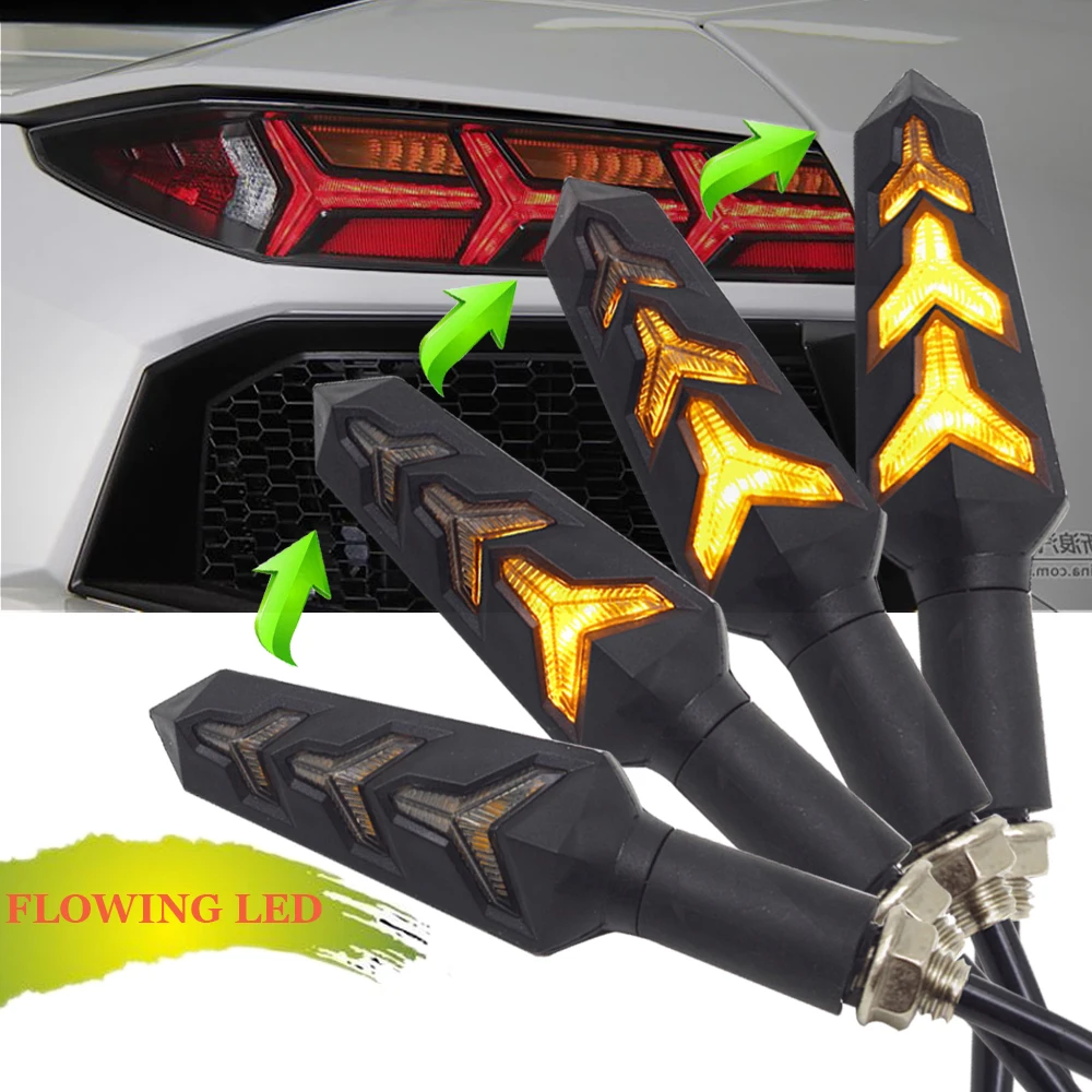Universal Flowing motorcycle turn signal lights LED Amber Indcator Lamp Blinker FOR suzuki bandit 600 gsr 600 honda vtx 1800 cb
Universal Flowing motorcycle turn signal lights LED Amber Indcator Lamp Blinker FOR suzuki bandit 600 gsr 600 honda vtx 1800 cb
