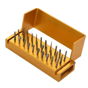 30 Holes Teech Care Dental Burs Holder + Dental Diamond Burs Drill High Speed Block Alloy Autoclavable Box Kits Dentist Material
30 Holes Teech Care Dental Burs Holder + Dental Diamond Burs Drill High Speed Block Alloy Autoclavable Box Kits Dentist Material