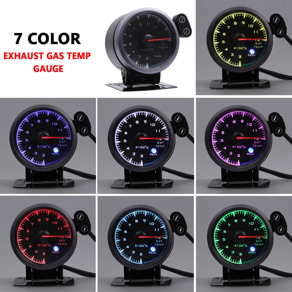 Car Exhaust Gas Temperature Gauge 2.5 Inch 60mm 7 Color Light for 12V Vehicle NJ88
Car Exhaust Gas Temperature Gauge 2.5 Inch 60mm 7 Color Light for 12V Vehicle NJ88