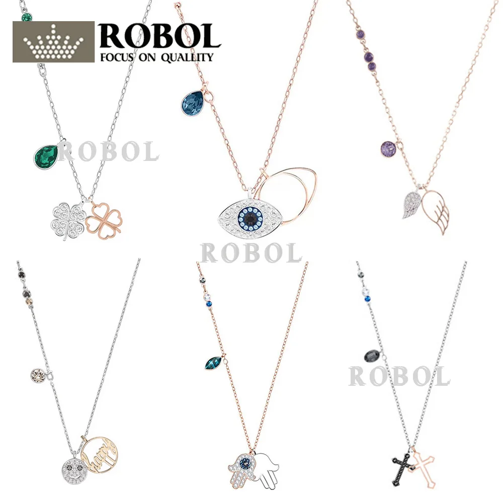 ROBOL High Quality Swa Original Necklaces Pendants Jewelry Making For Women Wholesale Brand 1:1 Production Gifts For Women
ROBOL High Quality Swa Original Necklaces Pendants Jewelry Making For Women Wholesale Brand 1:1 Production Gifts For Women