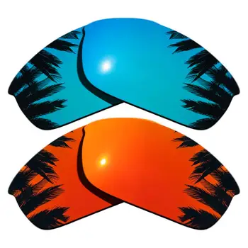 Ice Blue & Orange Red Mirrored Polarized Replacement Lenses for Flak Jacket Frame 100% UVA & UVB
Ice Blue & Orange Red Mirrored Polarized Replacement Lenses for Flak Jacket Frame 100% UVA & UVB