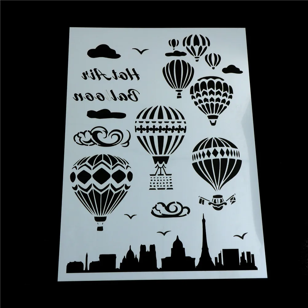Embossing hot air balloon DIY Craft Layering Stencil For Wall Painting Scrapbooking Stamping Paper Card
Embossing hot air balloon DIY Craft Layering Stencil For Wall Painting Scrapbooking Stamping Paper Card