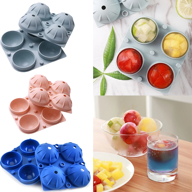 Hifuar 4 Grids Round Ice Cube Maker Silicone Ice Maker Tray Ball Mold Cube Whiskey Ice Ball Cube Make DIY Party Bar Tools
Hifuar 4 Grids Round Ice Cube Maker Silicone Ice Maker Tray Ball Mold Cube Whiskey Ice Ball Cube Make DIY Party Bar Tools