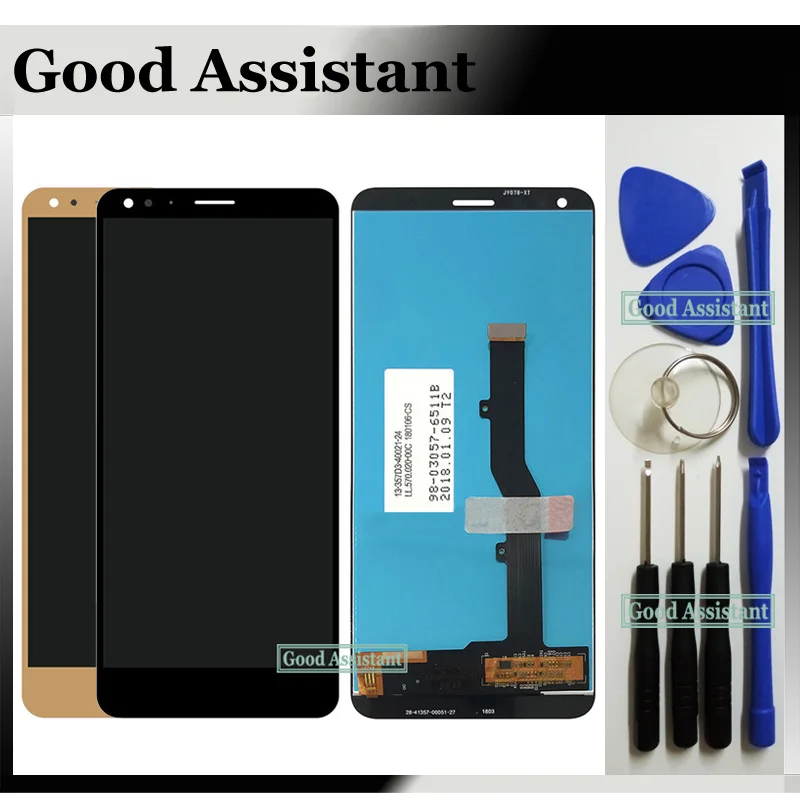 High Quality Black / Gold 5.7 inch For ZTE Blade V9 V0900 Full LCD DIsplay + Touch Screen Digitizer Assembly Free Tools
High Quality Black / Gold 5.7 inch For ZTE Blade V9 V0900 Full LCD DIsplay + Touch Screen Digitizer Assembly Free Tools